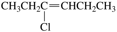 CH;CH2C=CHCH2CH3
Cl
