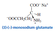 Ç0O Na+
-0OCCH,CH2 NH3
(S)-(+)-monosodium glutamate
