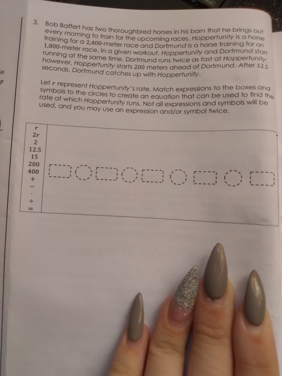 Match expressions to the boxes
