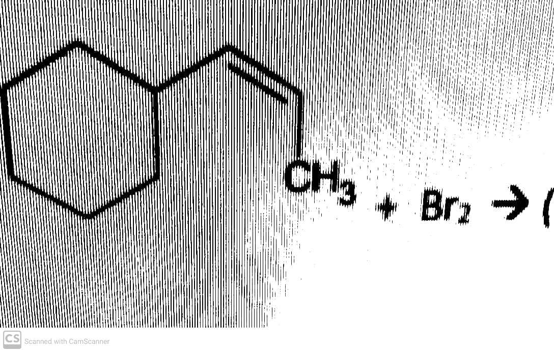 CS Scanned with CamScanner
CH3
+ Br₂ → (