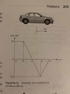 D-
te
ty
at
a
c)
v(r), m/s
10
0
-10
0
2
x(1)
Problems 273
Figure P8.16 Velocity of a vehicle for
problem P8-16.