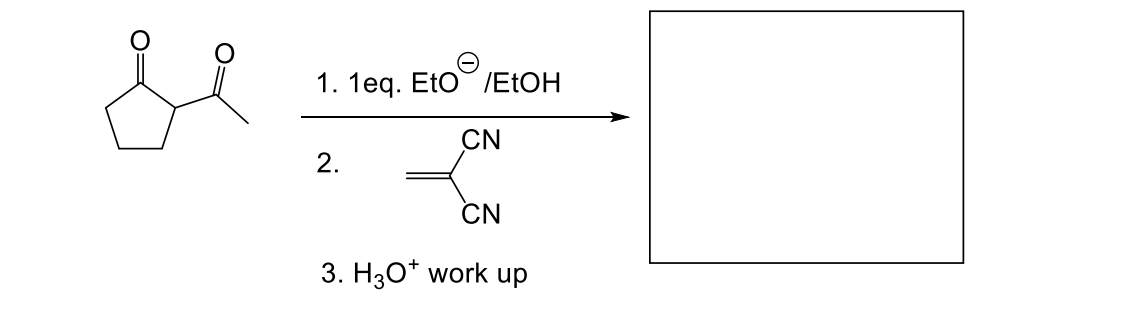 1. 1eq. EtO /EŁOH
CN
2.
ČN
3. H30* work up
