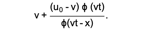 V +
(u。 - v) (vt)
o(vt - x)