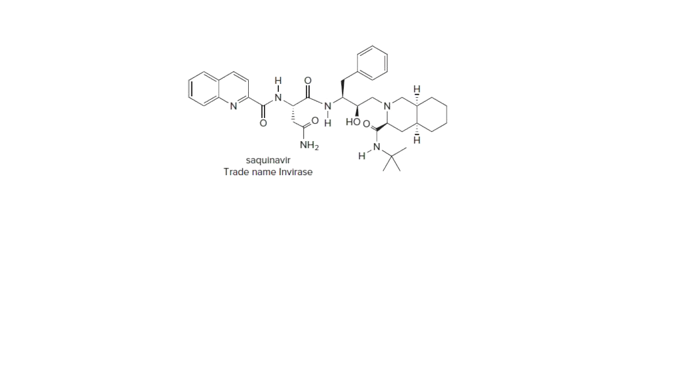 N.
H O,
NH2
saquinavir
Trade name lInvirase
I-Z
