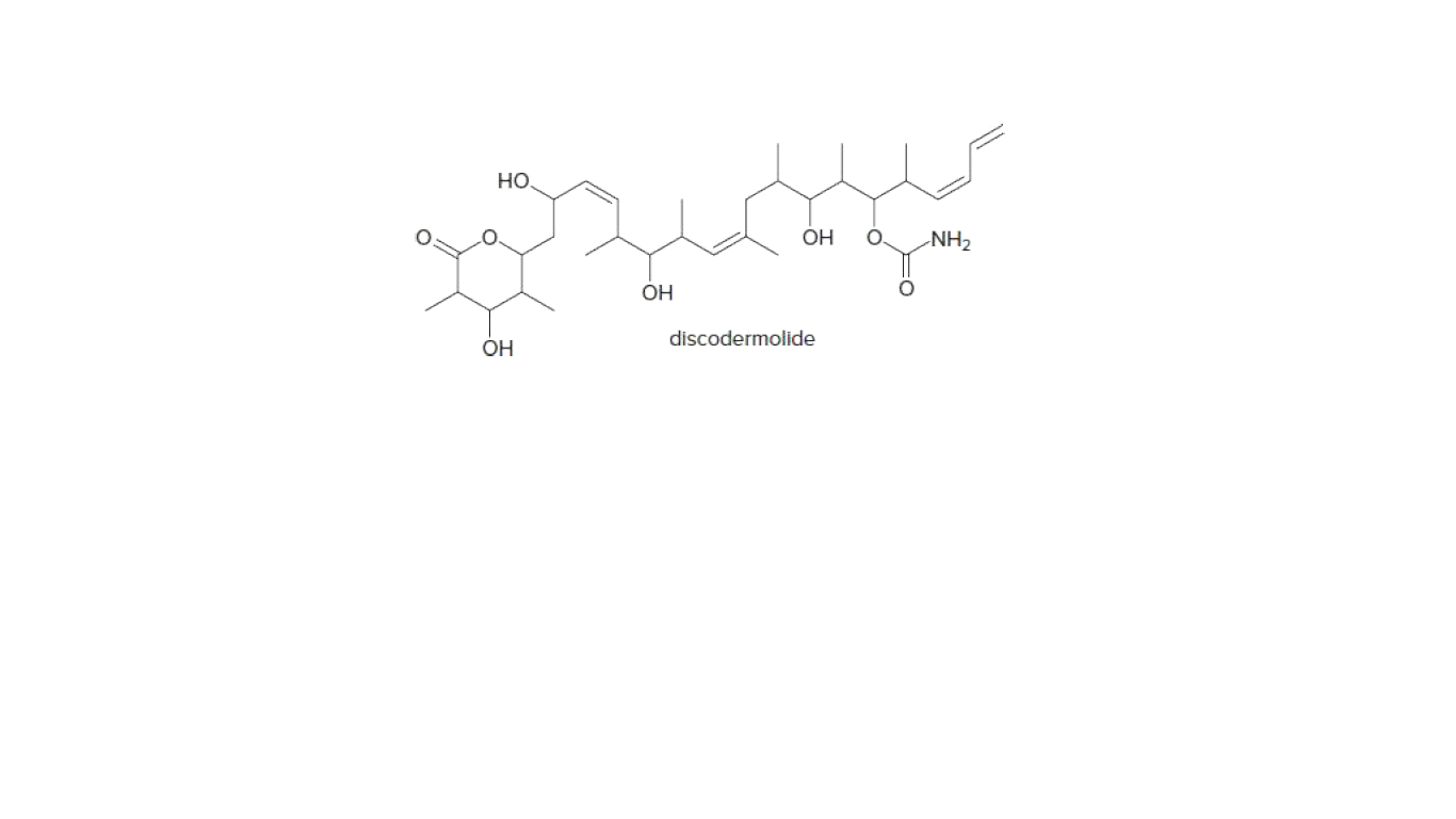 HO.
OH
O.
-NH2
OH
discodermolide
ÓH
