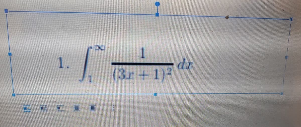 1.
dr
(3r+1)²
1.
