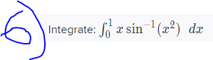 Integrate: So a sin(2²) dx
