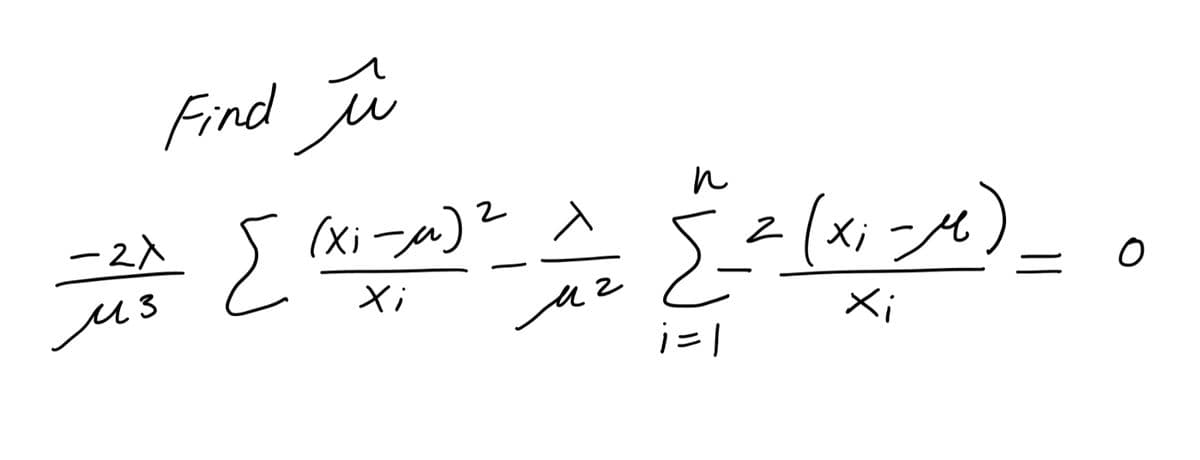 Find i
(xi -u)? A
(xi-)
-2入
Σ
us
Xi
Xi
