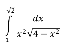 dx
x2 V4 – x2
