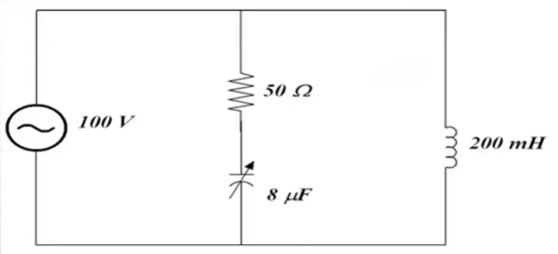 50 N
100 V
200 mH
8 μF
m
