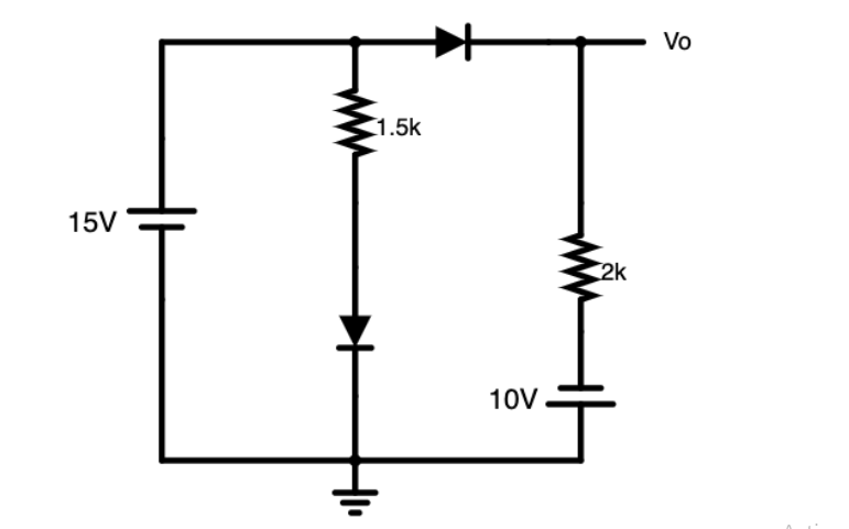 Vo
1.5k
15V
2k
10V
