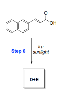 Step 6
hv
sunlight
D+E
OH