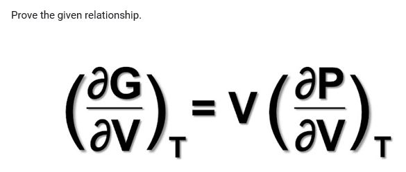 Prove the given relationship.
T
