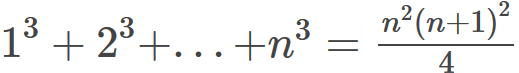 3
n2(n+1)?
1° + 2°+...+n³
4.
