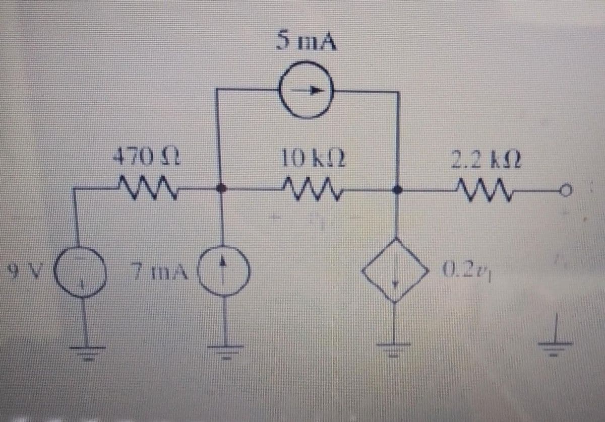 5 mA
470 2
10 K2
2.2 k2
0.2
9 V
7mA
