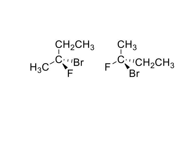 H3C
CH₂CH3
CBr
F
CH3
I
F-CCH₂CH3
Br