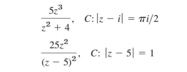 C:|z – i| = mi/2
22 + 4
25z2
C: |z – 5| = 1
%3D
(z – 5)2
-
5.
