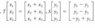 x1 + x2
X2 + x3 , S y2
X1
Ут
У — У2
T| x2
X1 + x3
Lysd L-y + ys]
