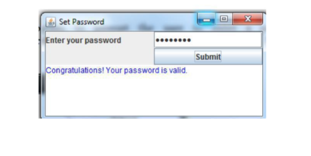 Set Password
Enter your password
Submit
Congratulations! Your password is valid.
