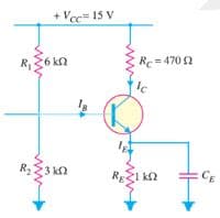 + Vcc= 15 V
R,26 kn
Re=470 2
R23 ka
RESI kn
CE
