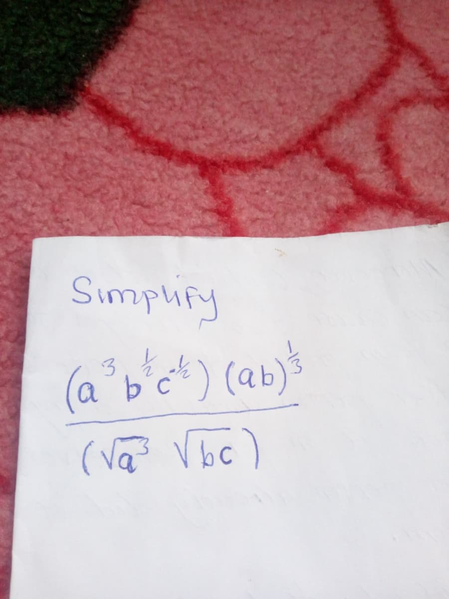 Simphify
3.5
(
a bc
)(ab)3
(Vã Vbc)
