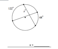 122°
X=
68⁰