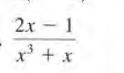 2x 1
x³ + x
.3
