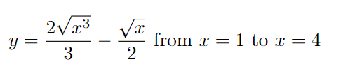 2V3
from x = 1
2
1 to x = 4
%3|
3
