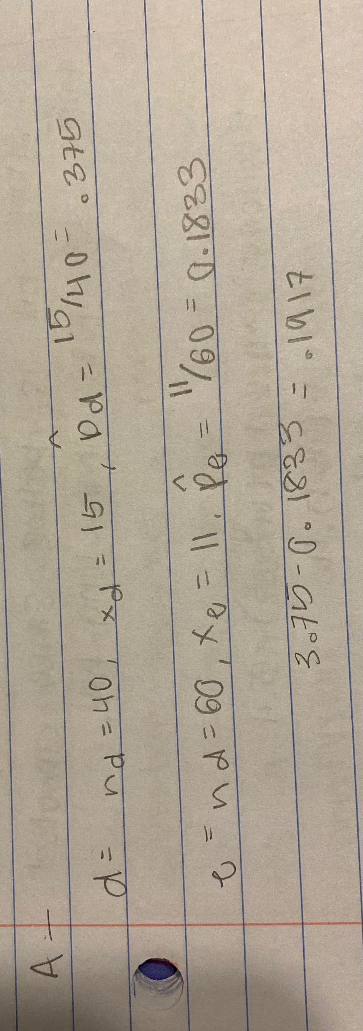 tlb1°= cE2)0-Gピを
६६३|
टूछहा ण 3D 09/
もnd=60,メ&ニ11, Pa- "/60-9.1833
Re
ト
やx
nd =40
%3D
ニPa
15
.375
A+
