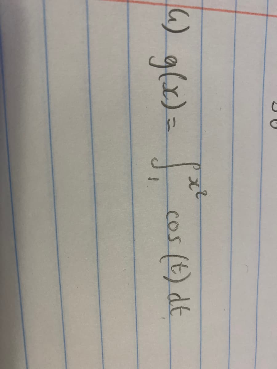 6) g(x)=
(t)dt
cos
