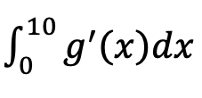 10
So g'(x)dx
