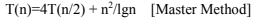 T(n)=4T(n/2) + n²/Ign [Master Method]
