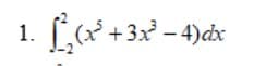 1. [* +3x² – 4)cx
