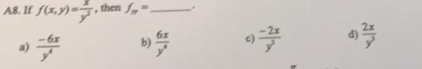 AB. If (x,y)=, then f„ =,
6x
6x
