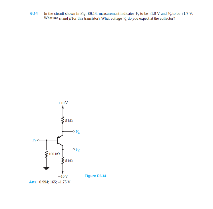 s transistor? What voltage Ve do you expect at the collector?
