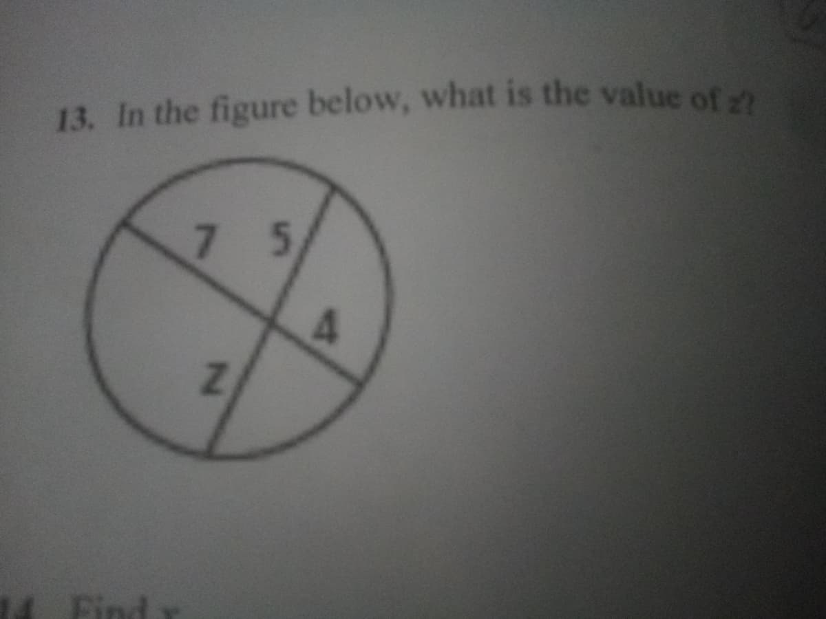 13. In the figure below, what is the value of n
75
2.
Find
