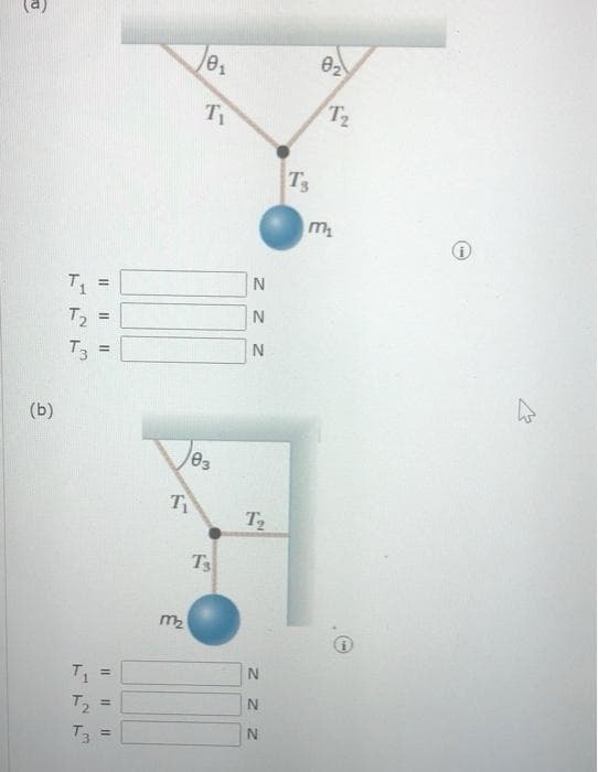 (b)
T₁ =
T₂
T3
T₁
WN24
=
11
T₂
T3 =
T₁
103
m₂
01
Ti
T
N
ZZZ
N
N
T₂
N
ZZZ
N
N
T3
8₂
T₂
m₂
Ⓡ