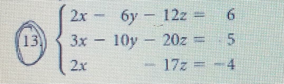 2x
6y
12z
(13)
3x 10y
20z
2x
17z
