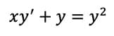 xy' + y = y?
