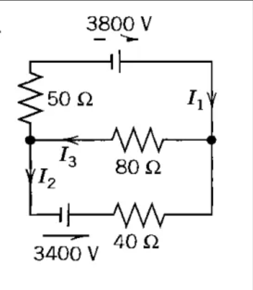 3800 V
50 2
I3
80 N
40 N
3400 V
