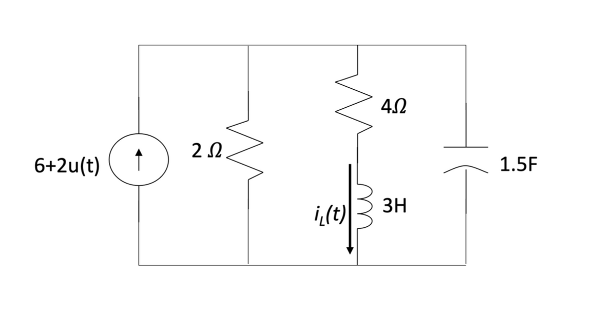 2 0.
6+2u(t)
1.5F
3H
i,(t)
u
