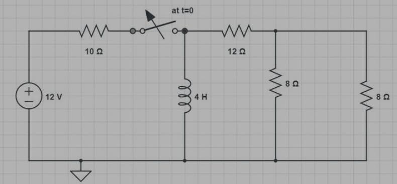 at t=0
10 2
12 2
80
+
12 V
4 H
all
