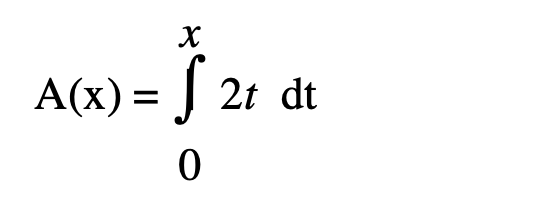 A(x) =
x
S2t
0
2t dt