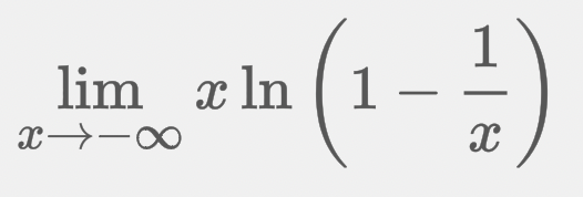 (1-)
lim
x In ( 1 -
x -0
