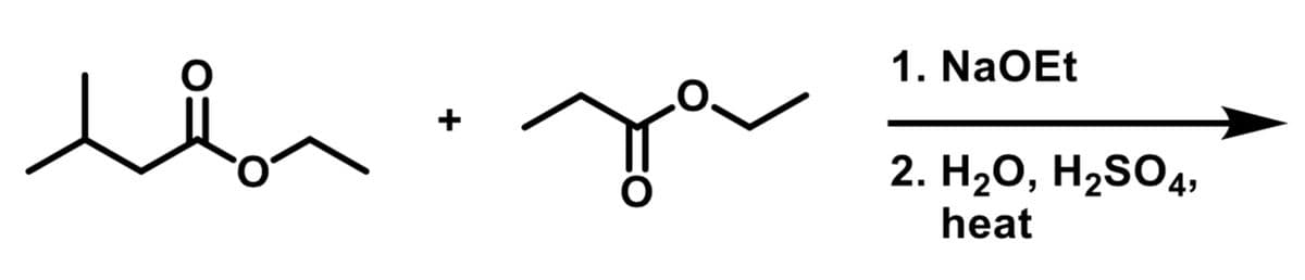 lis
1. NaOEt
2. H₂O, H₂SO4,
heat