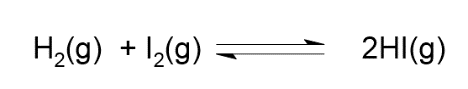 H2(g) + I,(g)
2HI(g)
