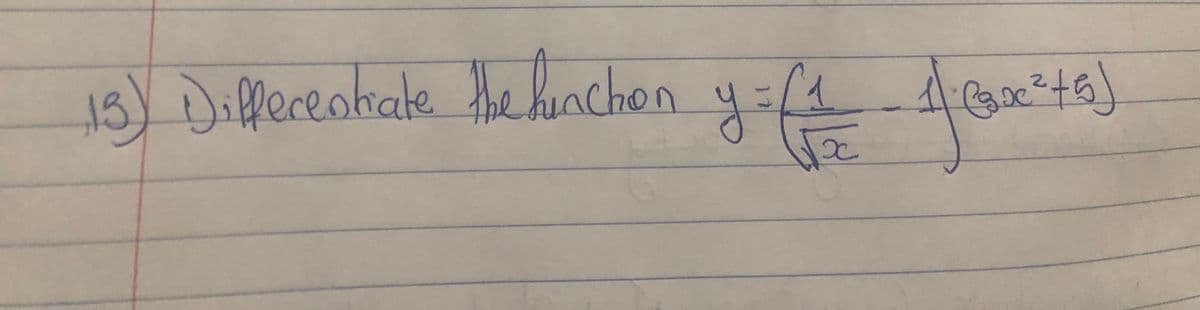 13) Diffeceobate the hnchen
y=( 4B46)
