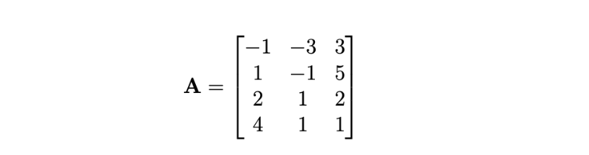 1
-3
3
1
A =
-1
5
%3D
1
4
1
1
