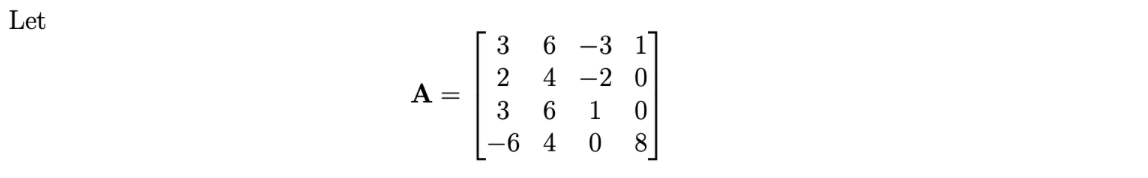 Let
6.
-3 1
4
2
A =
-2 0
6
1
-6 4
8.
