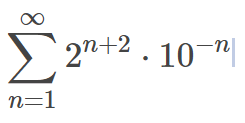 2n+2. 10-"|
n=1
